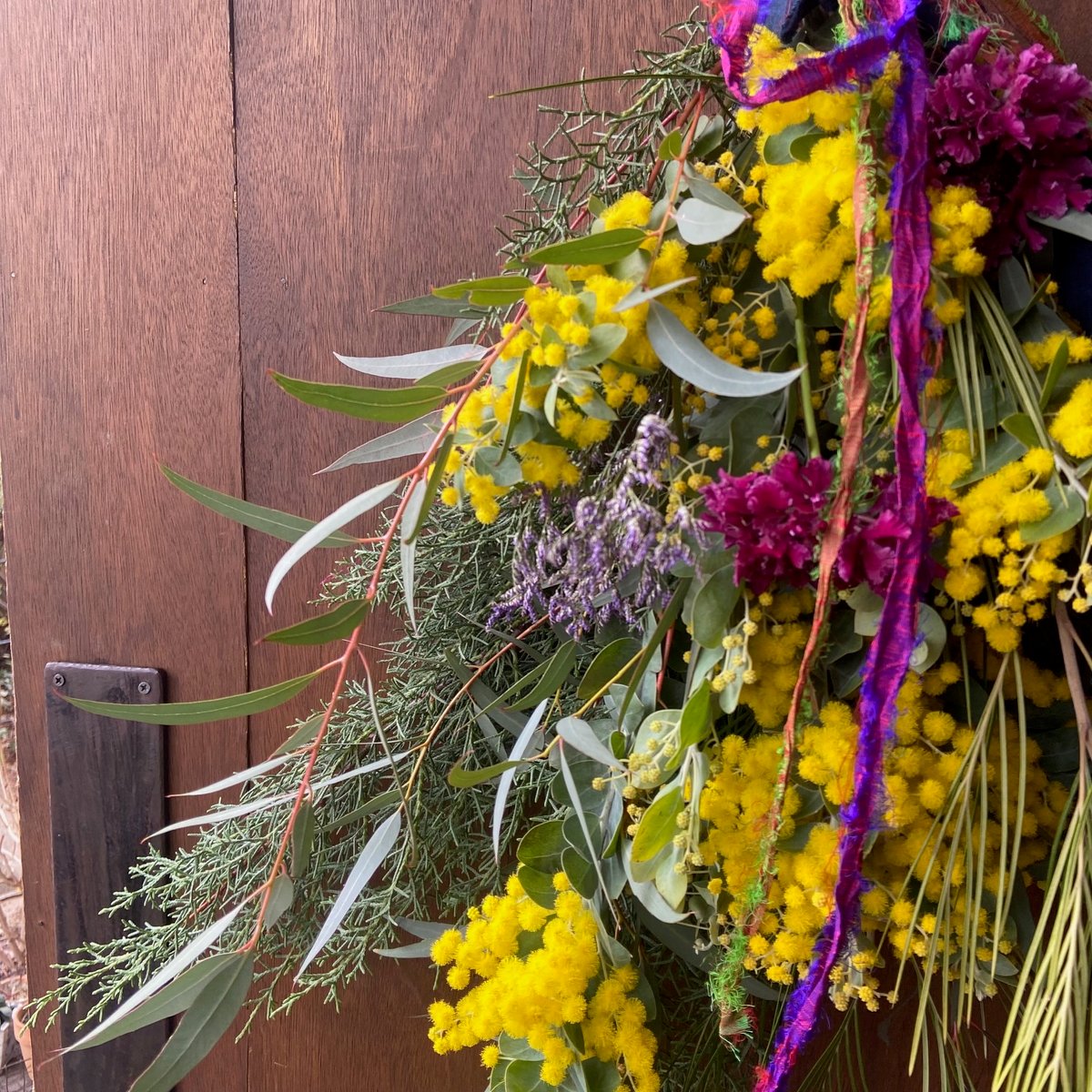 再販！ちょっと長めのミモザ・パールアカシアのスワッグ（2/21-22発送