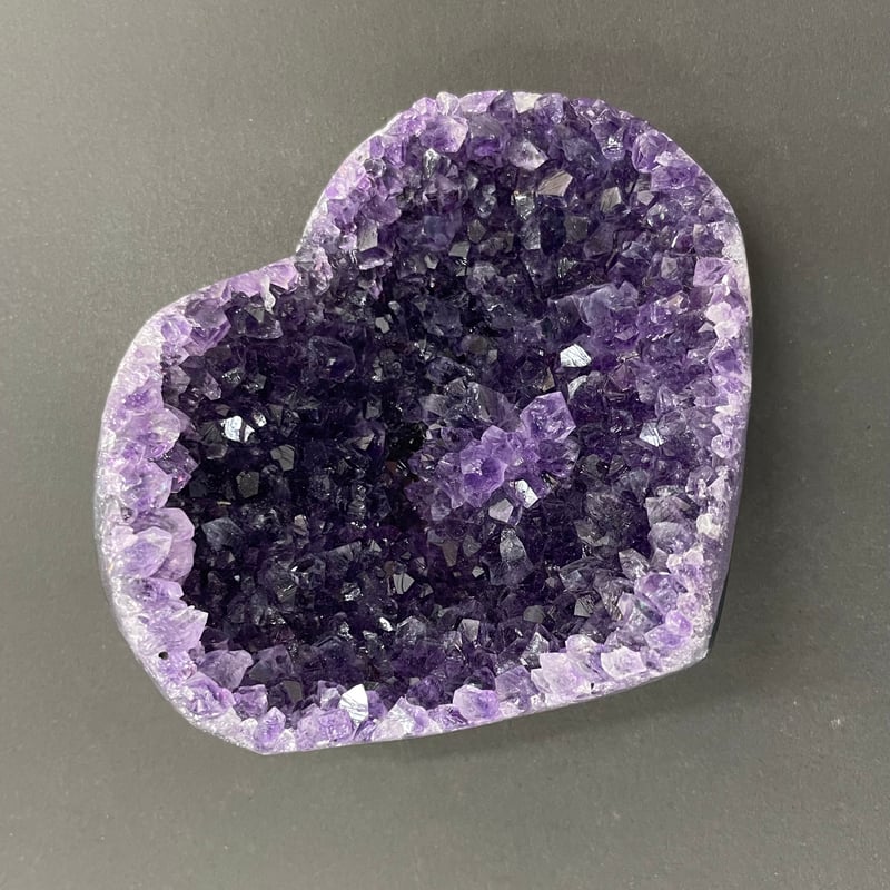 ウルグアイ産アメジストハート型1⃣ | stonebrace白石店