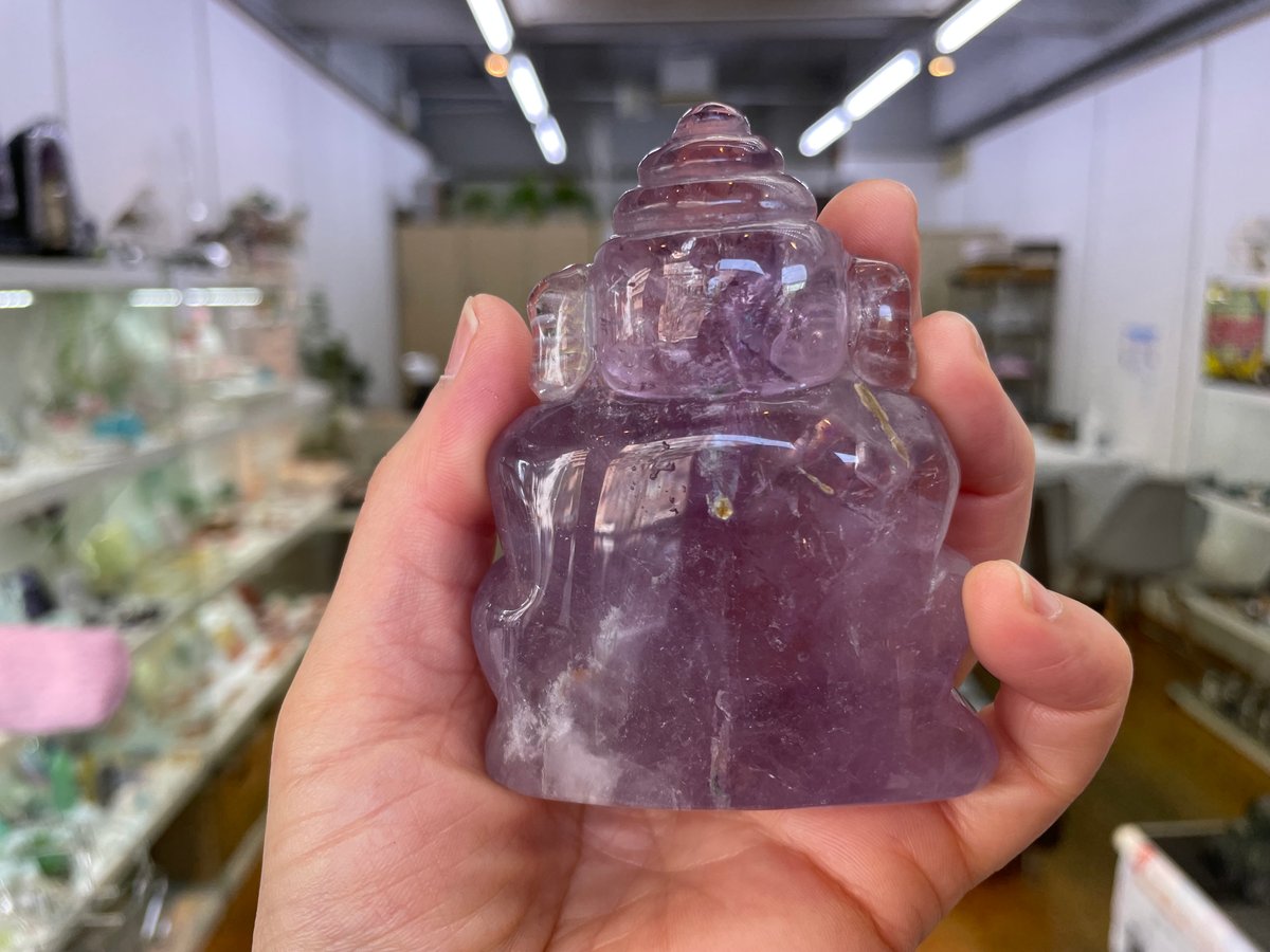 値下げしました】アメジスト ガネーシャ像 【公式通販】