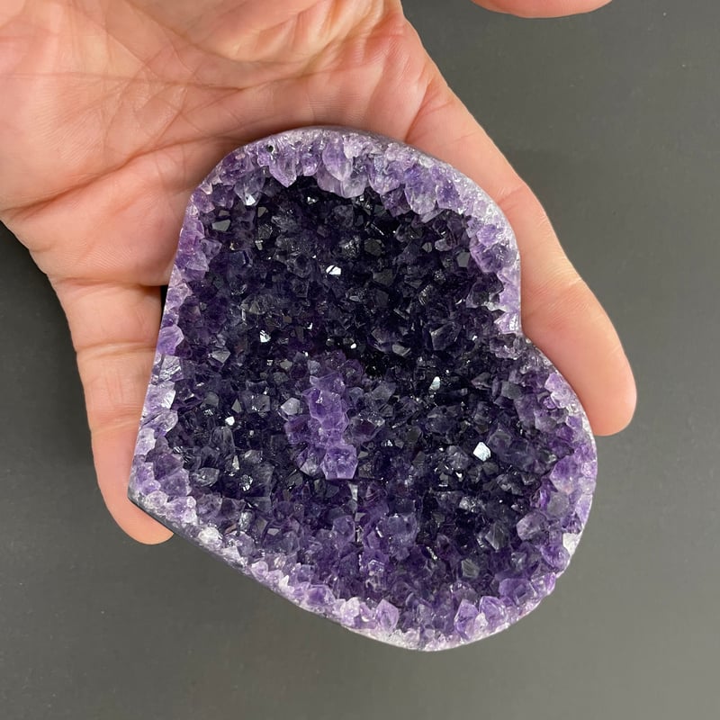 ウルグアイ産アメジストハート型1⃣ | stonebrace白石店