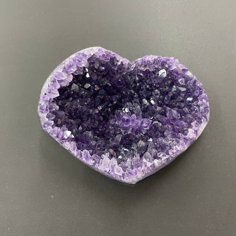 ウルグアイ産アメジストハート型1⃣ | stonebrace白石店