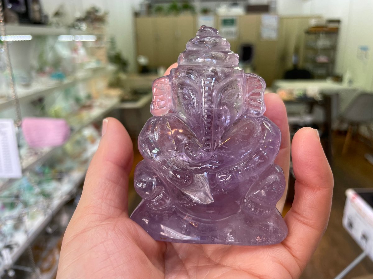 【値下げしました】アメジスト ガネーシャ像 アメジストガネーシャ像No．4 詳細