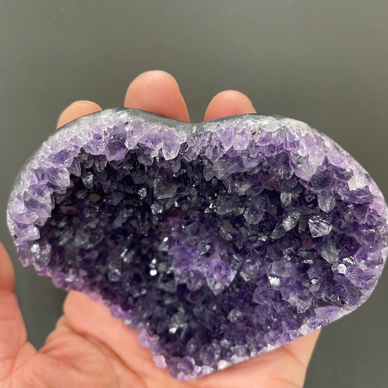 ウルグアイ産アメジストハート型1⃣ | stonebrace白石店