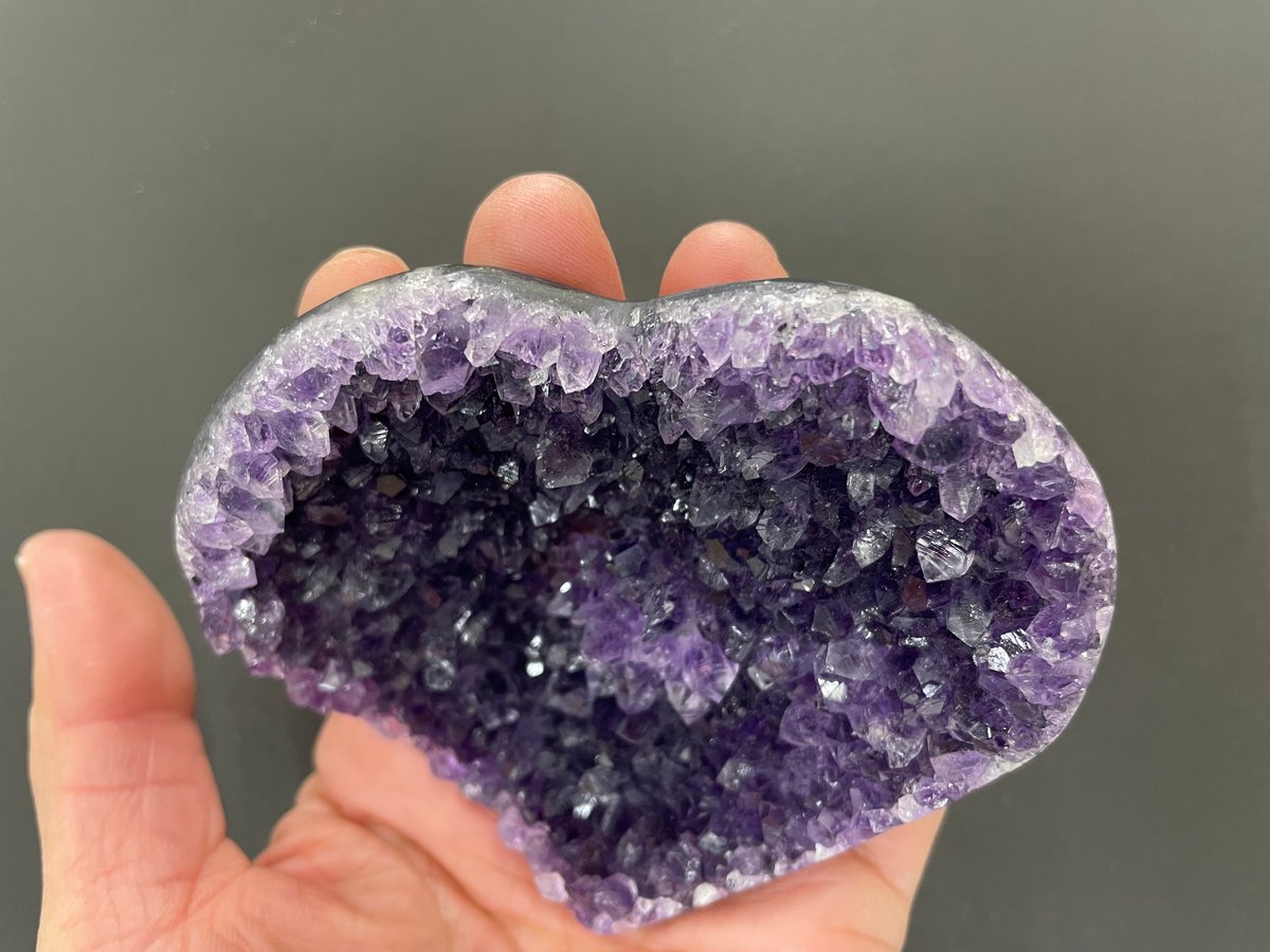 ウルグアイ産アメジストハート型1⃣ | stonebrace白石店