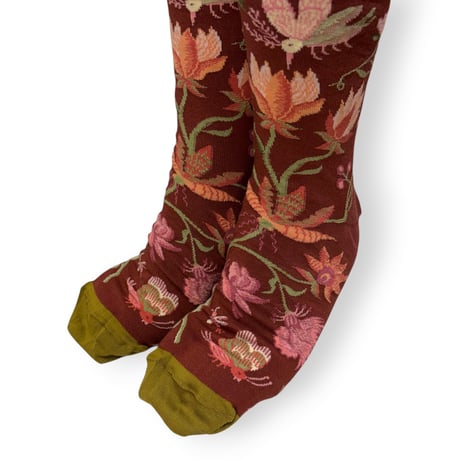 Floral Socks 25cm～27cm/Bonne Maison