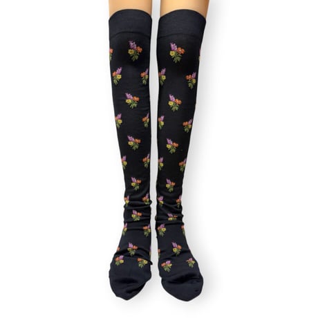 Small bouquet knee high socks/babaco