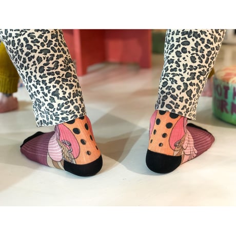 imoto sachie×bobo  collaboration printsox