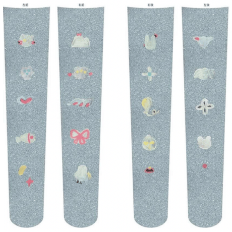 only yun yun×bobo collaboration over knee socks