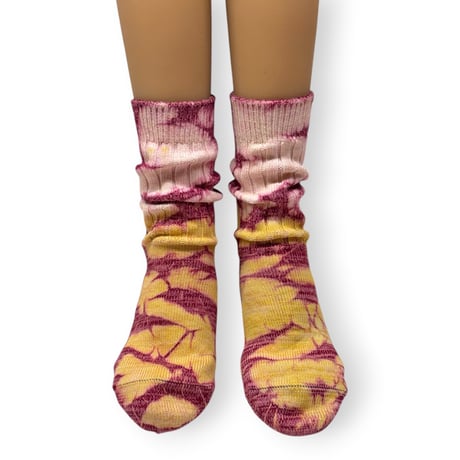 Tie dye bicolor Socks/ZENZEN