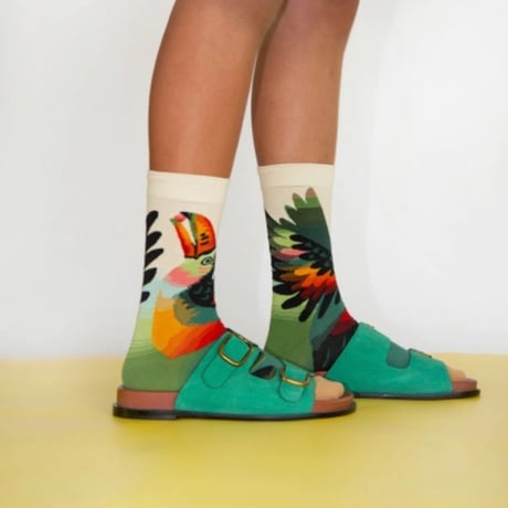 Natural Toucan Socks 25cm～27cm/Bonne Maison