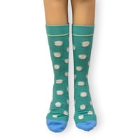 Ming Green Dots Socks 25cm～27cm/Bonne Maison