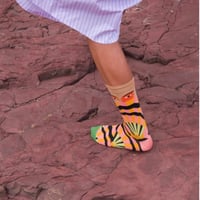Praline Fan Socks  25cm～27cm/Bonne Maison