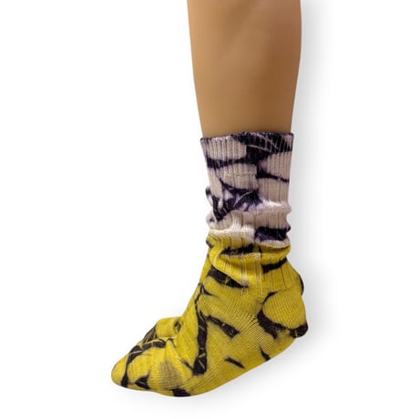 Tie dye bicolor Socks/ZENZEN