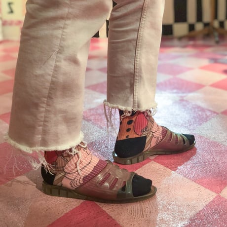 imoto sachie×bobo  collaboration printsox