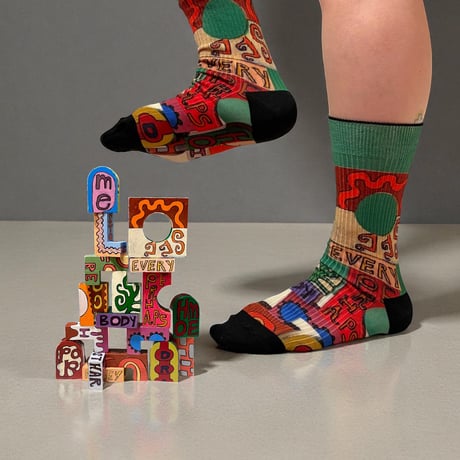 HELLOAYACHAN×bobo collaboration printsox