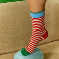 Vermilion Stripes Socks /Bonne Maison