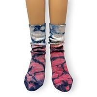 Tie dye bicolor Socks/ZENZEN