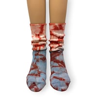 Tie dye bicolor Socks/ZENZEN