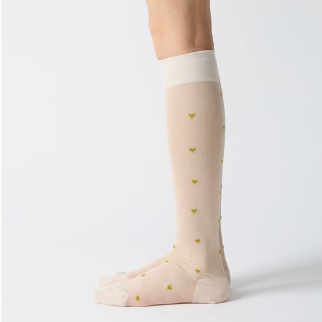 Heart dot sheer kh socks/babaco