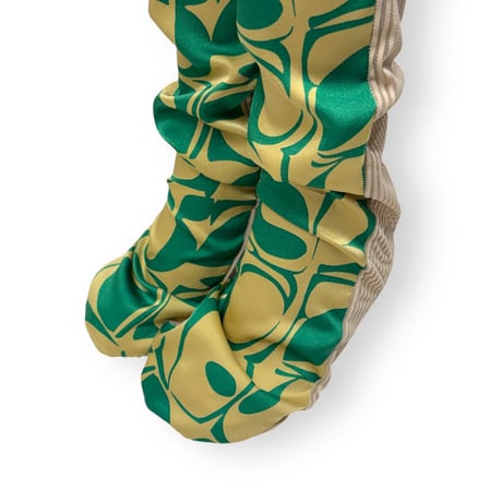 GEOMETRIC STRIPE TULLE SOCKS/ FAKUI