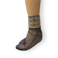 CHECK TULLE SOCKS/TRICOTÉ