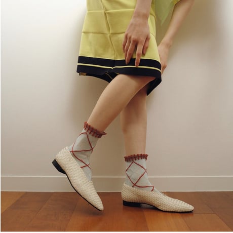 CROSS PLAID SOCKS/TRICOTÉ
