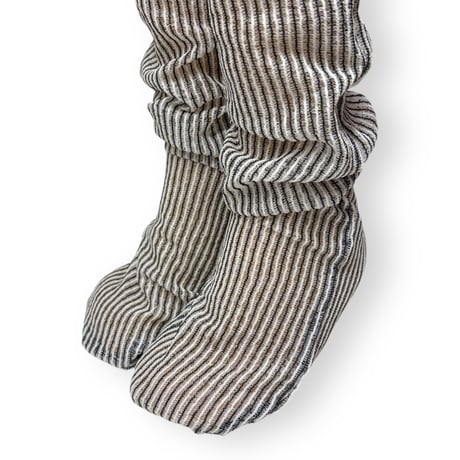 STRIPED GLITTER SHEER SOCKS/ FAKUI