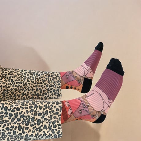 imoto sachie×bobo  collaboration printsox