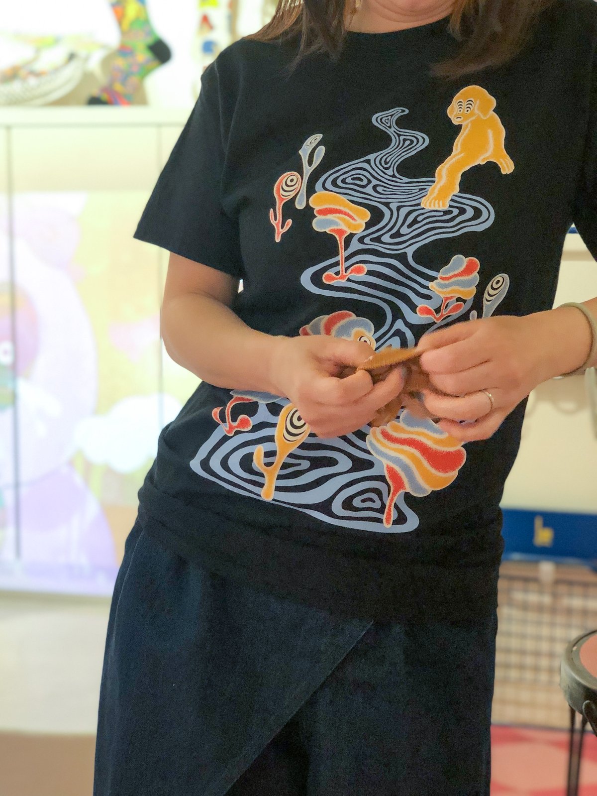 momo kato×bobo collaboration T-shirt | クツシタトサケ