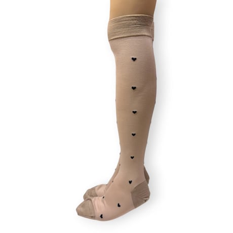 Heart dot sheer kh socks/babaco