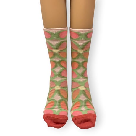 Rosebud Flower Socks /Bonne Maison
