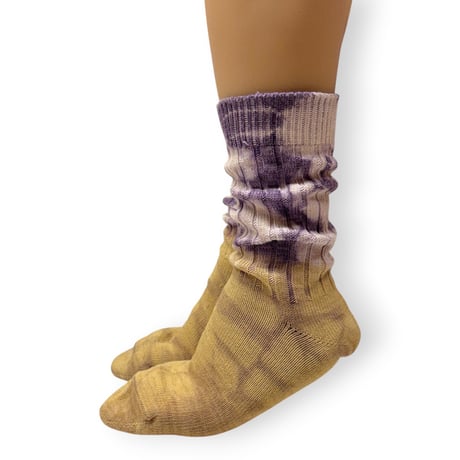 Tie dye bicolor Socks/ZENZEN