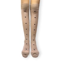 Heart dot sheer kh socks/babaco