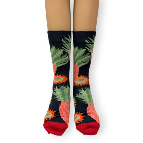 Black Pineapple Socks  /Bonne Maison