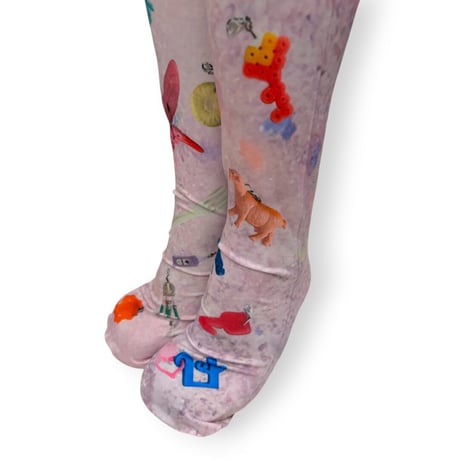 only yun yun×bobo collaboration over knee socks