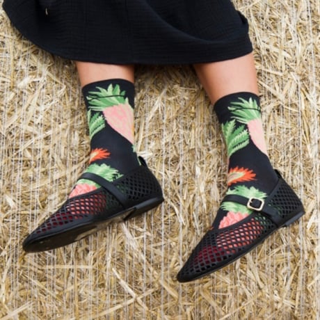Black Pineapple Socks  /Bonne Maison