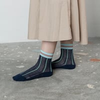 STRIPE SHEER MESH SOCKS/TRICOTÉ