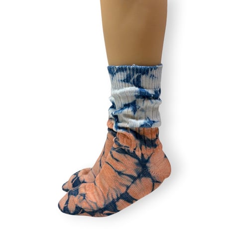 Tie dye bicolor Socks/ZENZEN