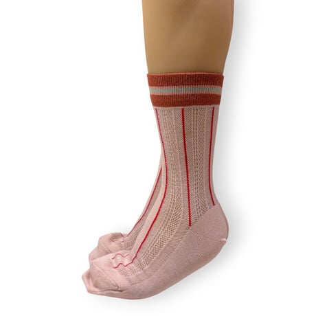 STRIPE SHEER MESH SOCKS/TRICOTÉ