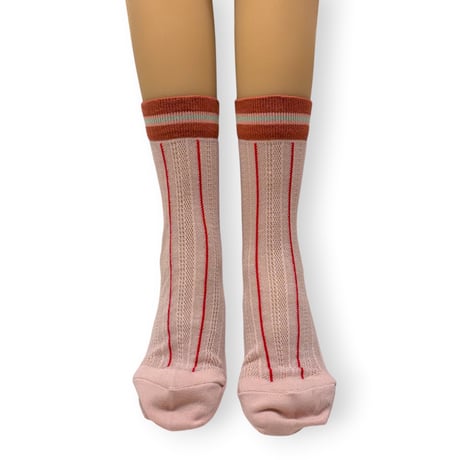 STRIPE SHEER MESH SOCKS/TRICOTÉ