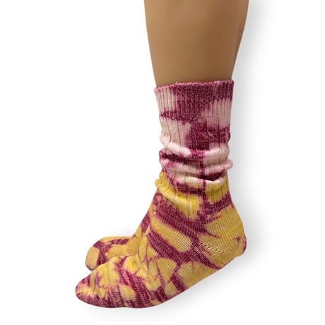 Tie dye bicolor Socks/ZENZEN