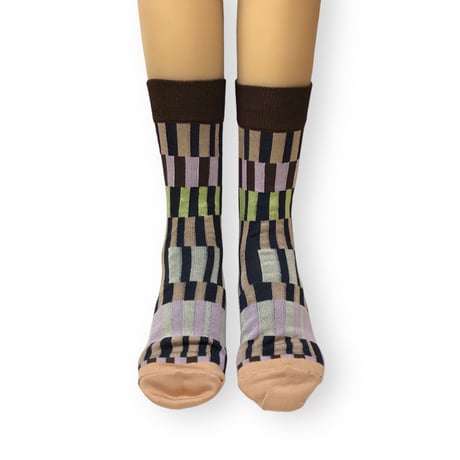 RANDOM PLAID PATTERN PATCH /TRICOTÉ