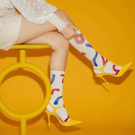PATTERNED SPORTS SOCKS/FAKUI