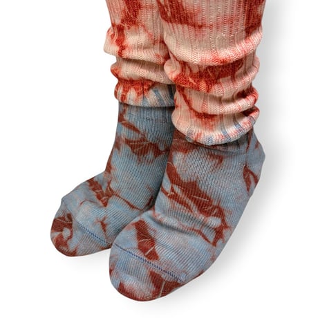 Tie dye bicolor Socks/ZENZEN
