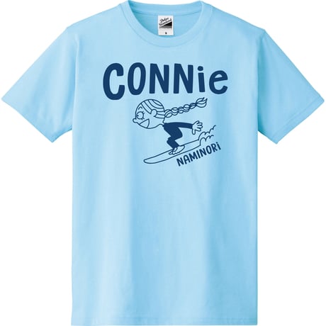 【波乗りコニー】Connie Surf Tee [Sax] #C001