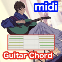 new!! 上下ストローク^ ^ 　ギターコードmidi ファイル