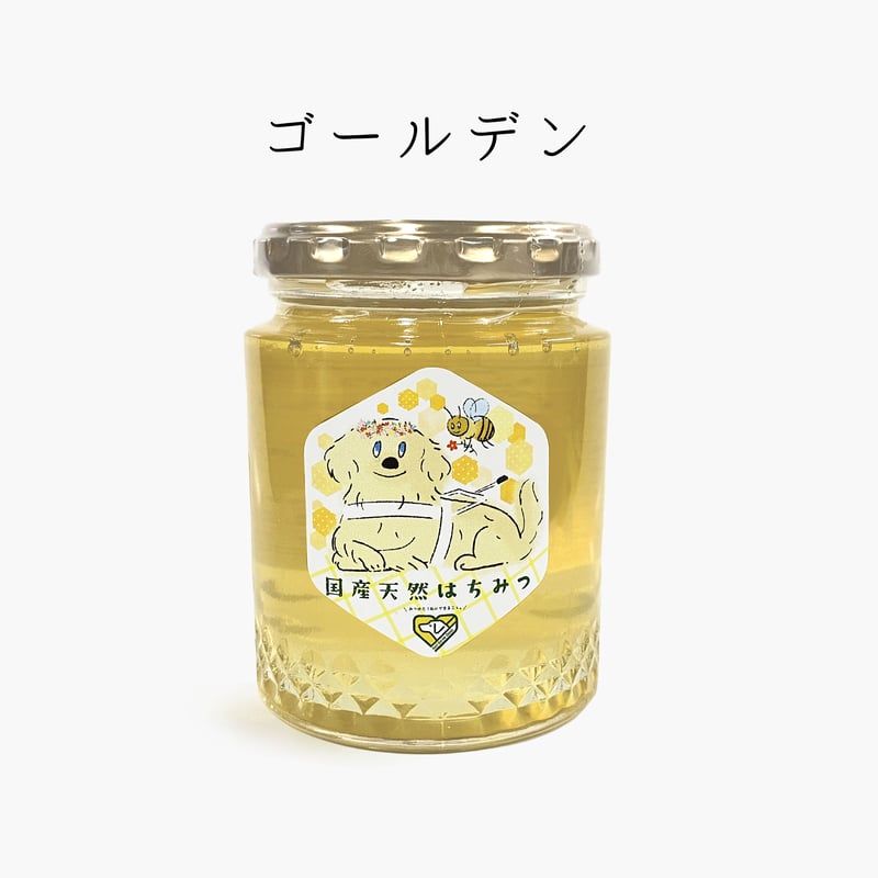 盲導犬応援ラベル】国産純粋はちみつ 300g×2個（贈答用箱入り