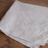 《Jacquard Works》kusakanmuriロゴ入りフラワークロス M（60cm×60cm）