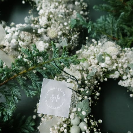 きらめく雪のリース《クリスマス限定》