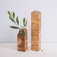 [ magokoro ] オリーブ木製の一輪挿し